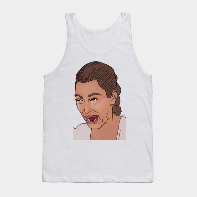 Crying Kim Tank Top by mailshansen